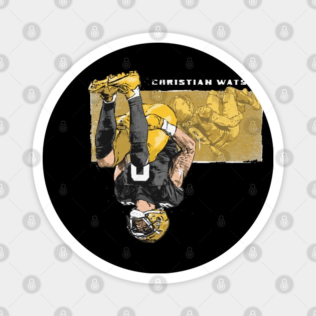 Christian Watson Green Bay Highlight Backflip Magnet by Chunta_Design